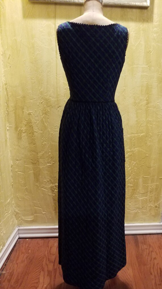 Vintage Cotton Quilted Maxi Dress - image 3