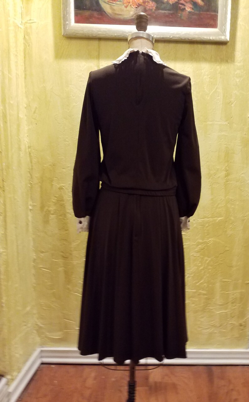 Retro Pleated Soft Polyknit Skirt Set