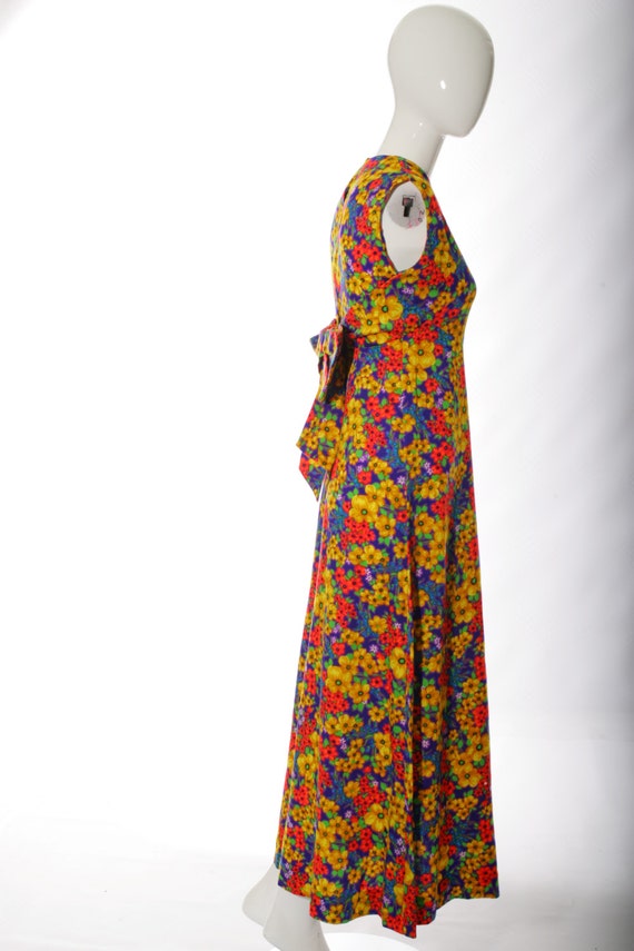 CLEARANCE SALE Vintage Psychedelic Floral Midi/Ma… - image 5