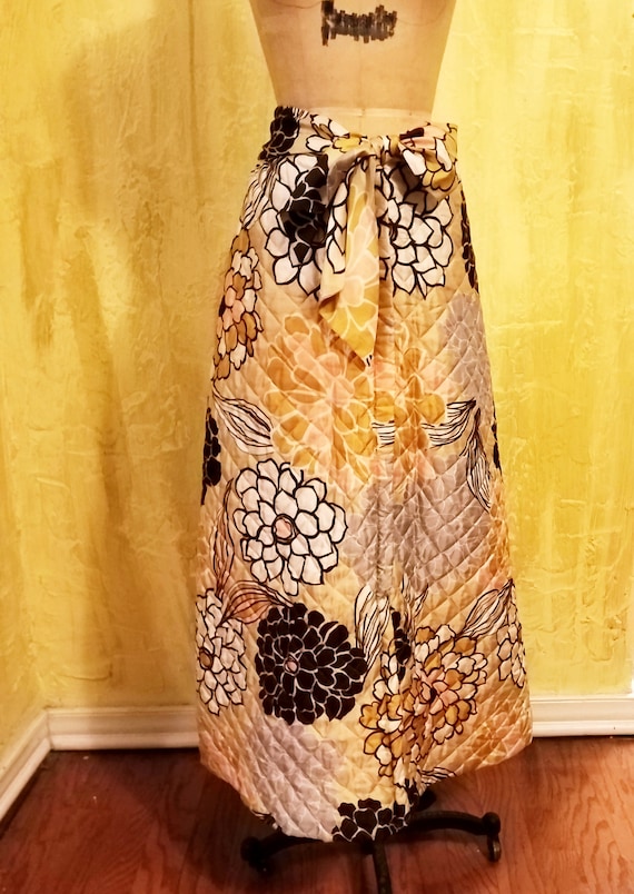 Quilted Maxi Skirt