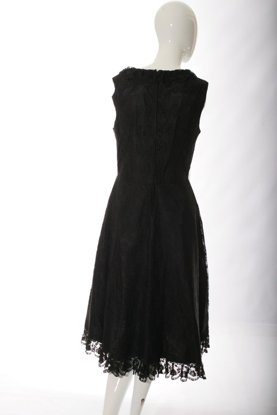 Lace Wrap Front Vintage Dress - image 4