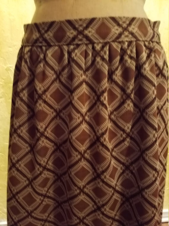 Brown MOD Maxi Skirt