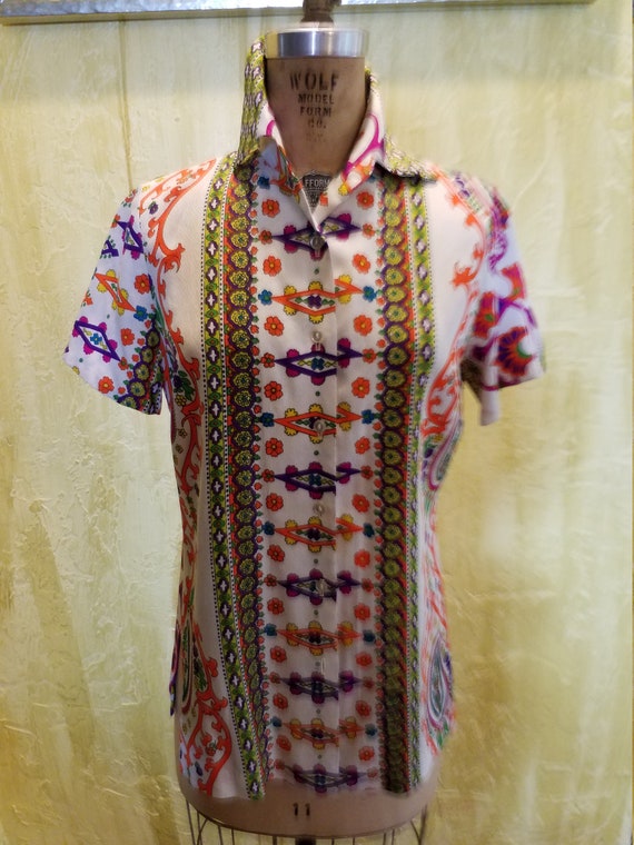 Alex Coleman Psychedelic Blouse - image 6