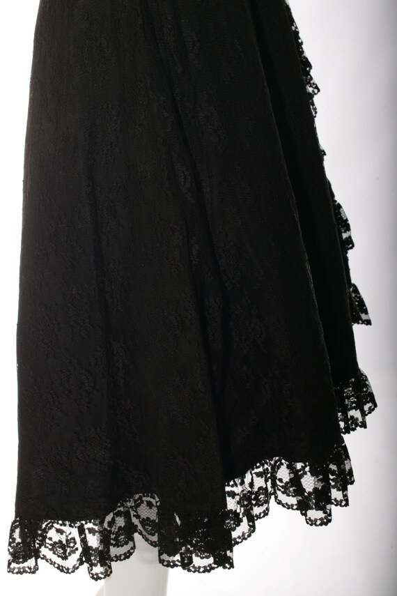 Lace Wrap Front Vintage Dress - image 5