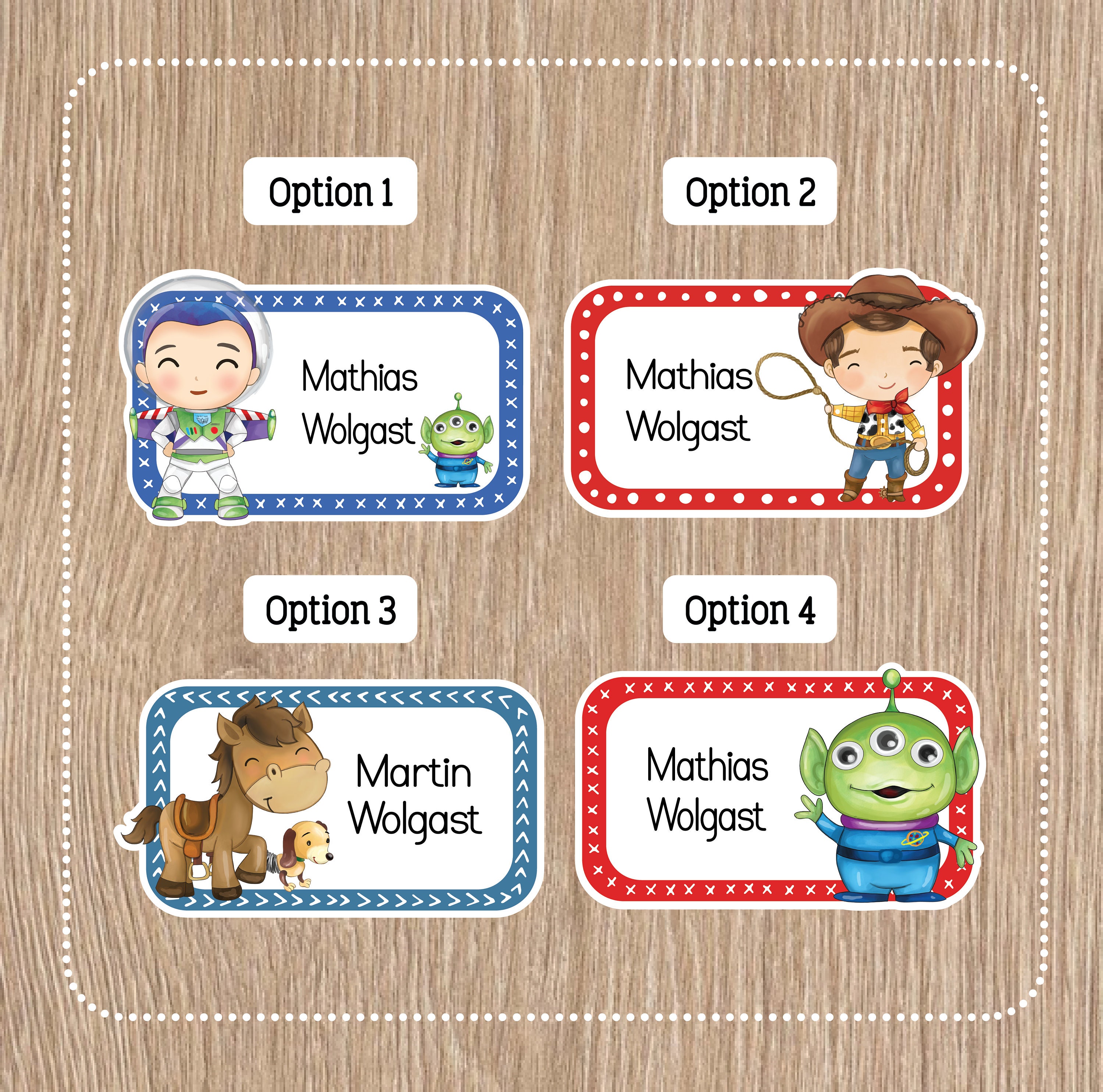 Cartoon Name Labels - Etsy Cartoon Name Labels - Etsy