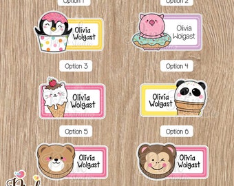 Cool School name labels • Labels for school • School labels • Stickers for kids • This belong to stickers • labels school supplies