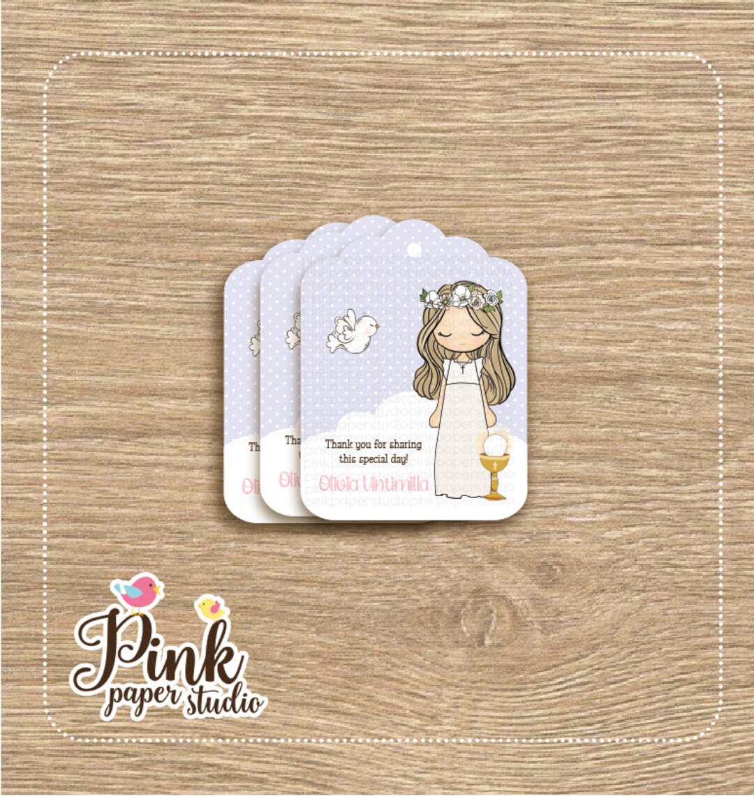 Communion Tags Communion Girls First Communion Girls Set - Etsy