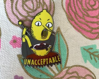 Lemongrab - Unacceptable hat pin