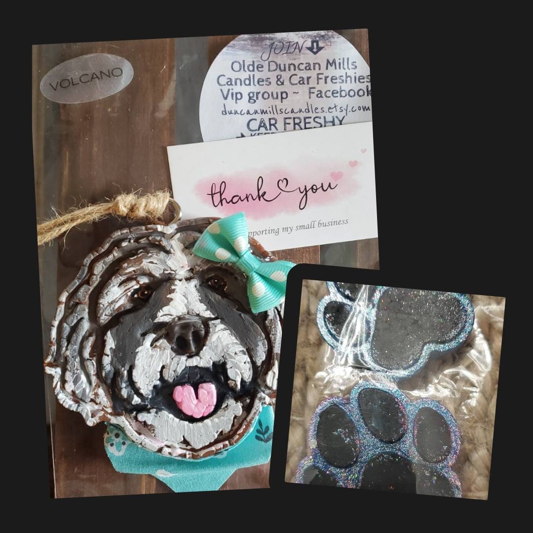Doodle Car Freshie Set Doodle Dog Car Freshy Set Car Freshie & Vent Set