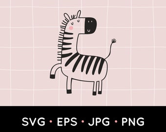 Download Cute Zebra Svg Etsy
