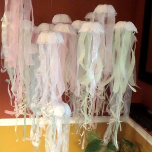 Under The Sea Party Decorations~Hanging Jellyfish~Mermaid Party Decorations~Luau Party~Kelp Seaweed~Wedding~Pirate~Beach Decorations
