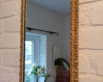 エレガントなアールヌーボースタイルのミラーデザイン（30 x 50 cm