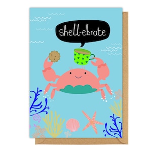Tarjeta de cumpleaños de Shell-ebrate