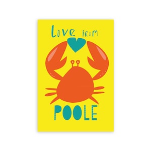 Liebe von Poole in Dorset Karte