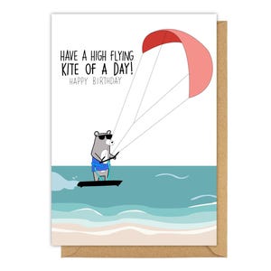 Kitesurfing Geburtstagskarte
