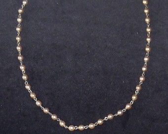 Collier Blanc Ivoire Pour Mariage - Perles Fantaisie Nupcial, Look Chic Sans Marque