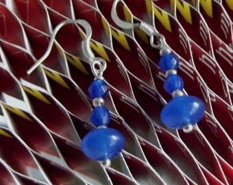 Natural Sapphire Gemstone Earrings