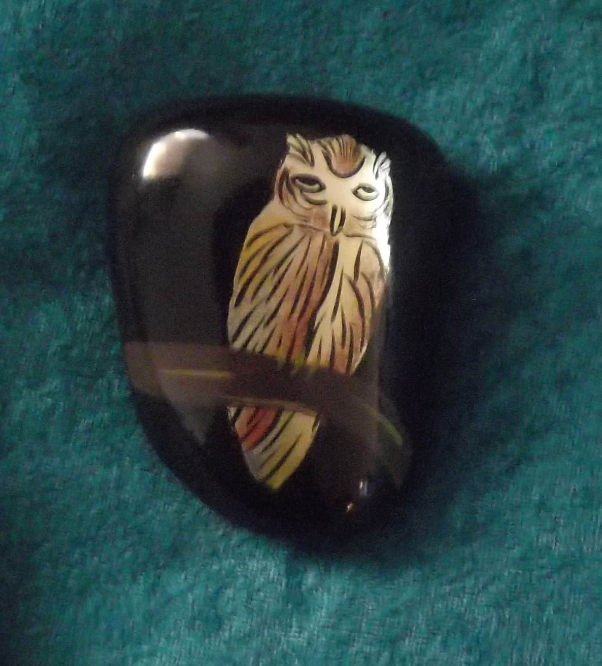 Handpainted Owl Rock Paper Weight