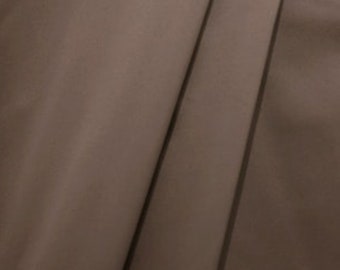 Chocolate Brown  Delustred Satin Fabric