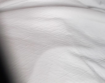 White Crinkle Knit Fabric, Stretch Double Knit, 150 cm width