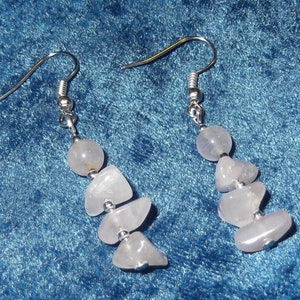Rose Quartz Gemstone Earrings