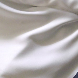Polyester Natural Off White Mikado Fabric,  150 cm width