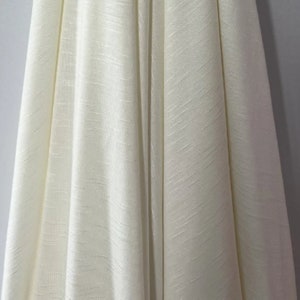 Off White Bamboo Jersey, 165 cm width