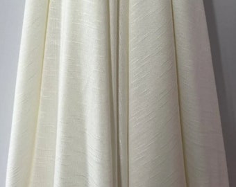 Off White Bamboo Jersey, 165 cm width