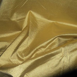 Gold Metallic Lurex Satin Back Fabric, 112 cm width