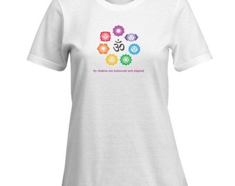 Pure Cotton Women's Yoga Chakras T Shirt