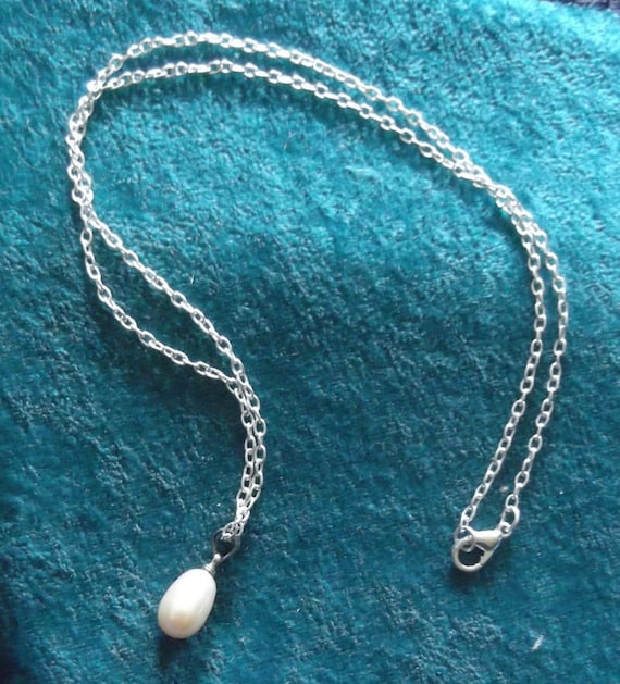 Collier Plaqué Argent Avec Perle D’eau Douce Rose - Marque Le Serpent Rouge, Neuf Avec étiquettes