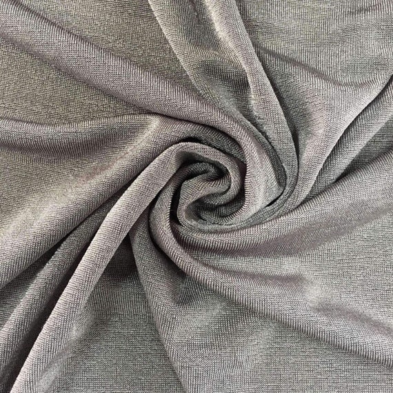 Grey Slinky Knit Fabric , 150 cm width