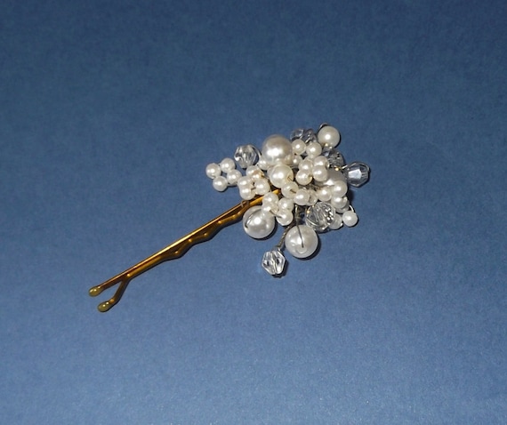 Pearl and Crystal Hairpin - Etsy display picture 3