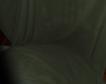 Olivgrünes Chiffon Chiffon Stoff, 150 cm breit