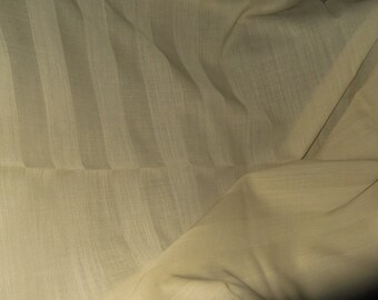 Honey Beige Self Stripe Woolen Blend Fabric, 150 cm width