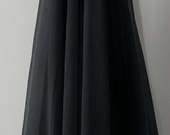 Black Sheer Mesh Lining Fabric