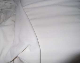Ivory Stretch Crepe Fabric, wide width