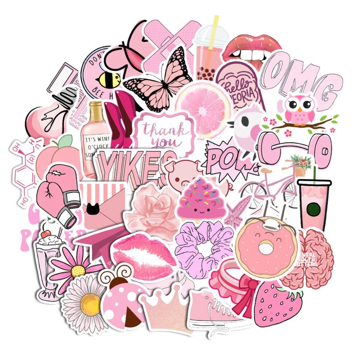 Cute Pink Aesthetic Stickers | lupon.gov.ph