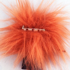 Breton punkette orange rock monster brooch image 6