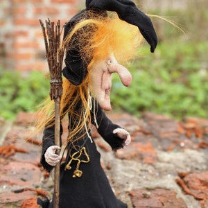 Witch doll sewing pattern, DIY Halloween doll, cloth doll sewing pattern image 7