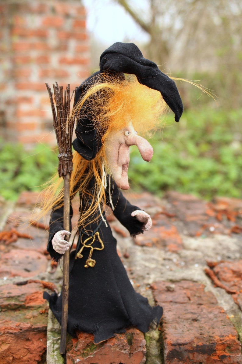Witch doll sewing pattern, DIY Halloween doll, cloth doll sewing pattern image 7