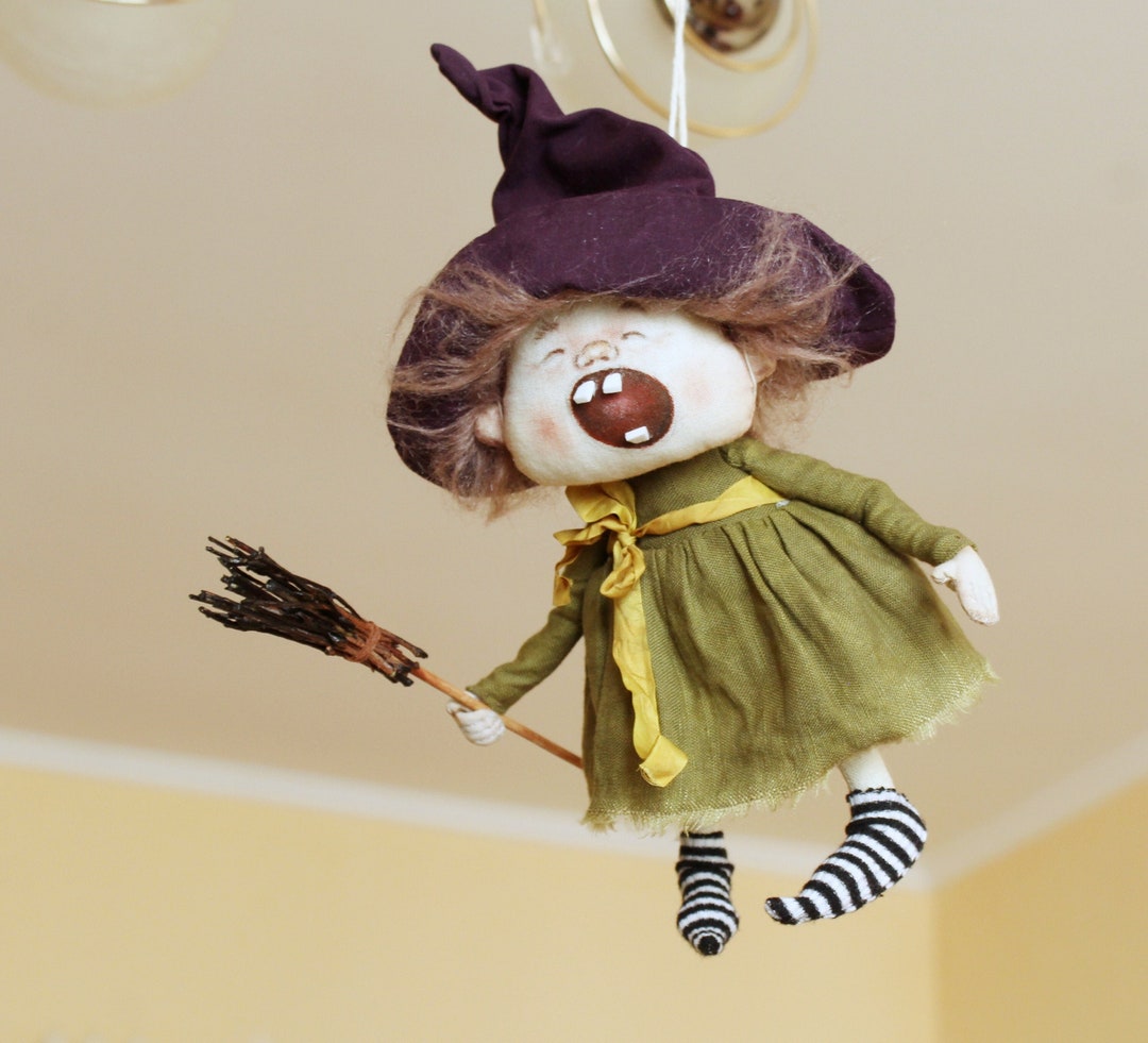 Hanging Kitchen Witch Doll, Christmas Witch Decor, Funny Witch Doll - Etsy