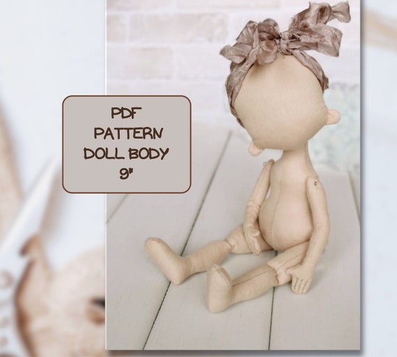 5 blank doll body 8inches 20cm rag doll body doll base - Shop Ruzanna Dolls  Knitting, Embroidery, Felted Wool & Sewing - Pinkoi