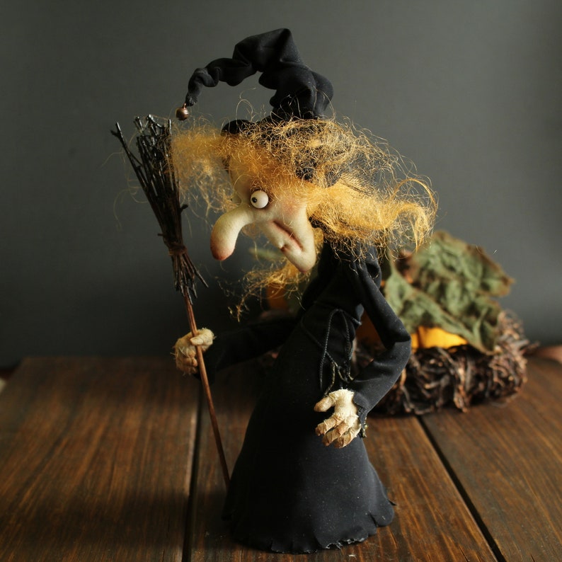 Witch doll sewing pattern, DIY Halloween doll, cloth doll sewing pattern image 4