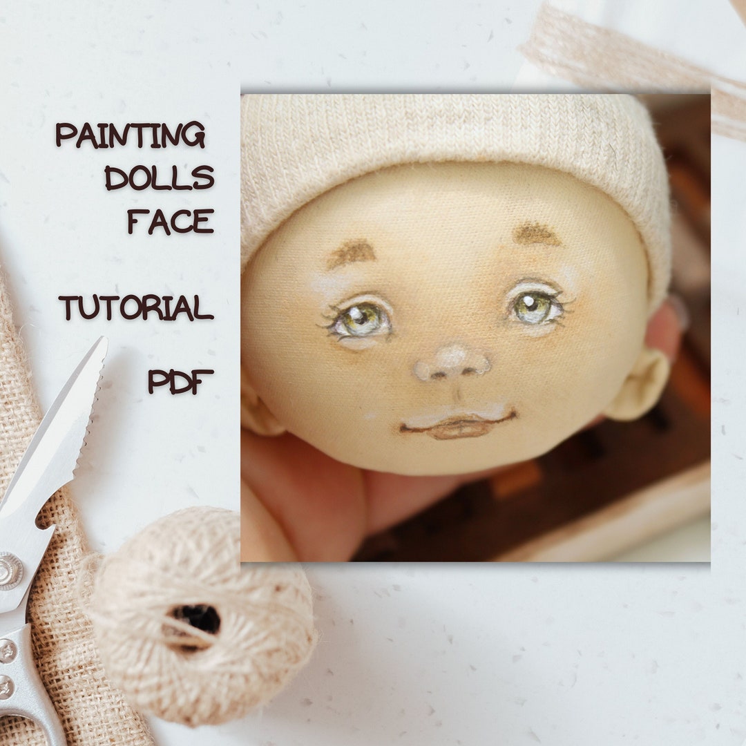 Draw Rag Rag Doll Pattern Face Painting Doll Tutorial Learn to Draw a - Etsy
