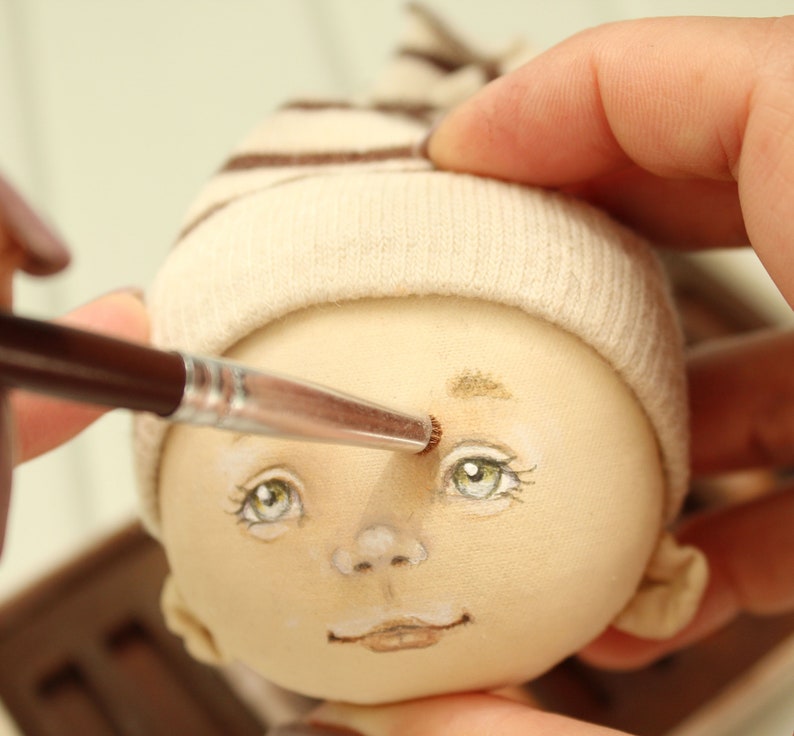 Rag Doll Pattern Face Painting Doll PDF Doll Making Tutorial Etsy Canada