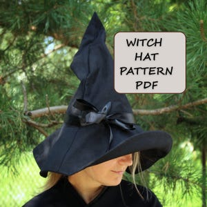 Witch Hat Pattern, Cosplay Sewing Pattern, Halloween Design