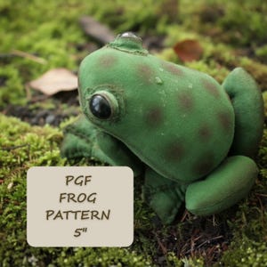 Frosch Schnittmuster, Frosch Plüsch, Stofftier Schnittmuster, kreiere deinen eigenen realistischen Frosch, Filz Schnittmuster