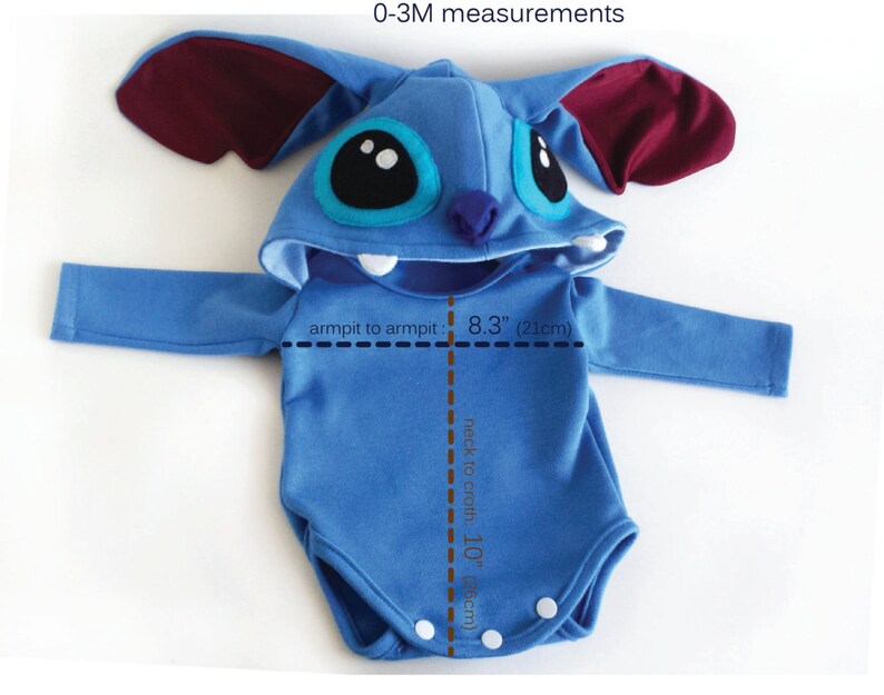 Baby Shower Stitch Costume Lilo and Stitch Onesie Newborn Etsy