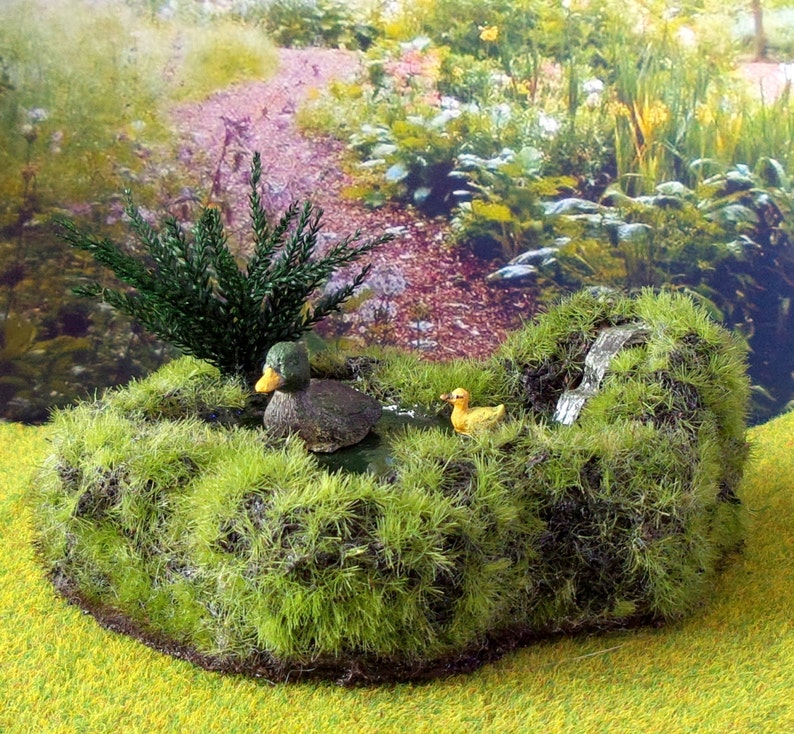 Melody Jane Miniature Jardin étang En Résine, Pierre Crème, échelle 1:12, Accessoire Maison De Poupée